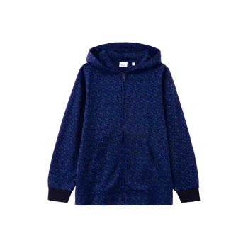 Burberry Tb Monogram Print Zip Up Hoodie