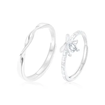 PRETTY DIARY S925 Silver Rings Unisex