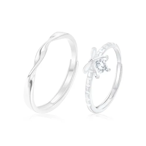 PRETTY DIARY S925 Silver Rings Unisex