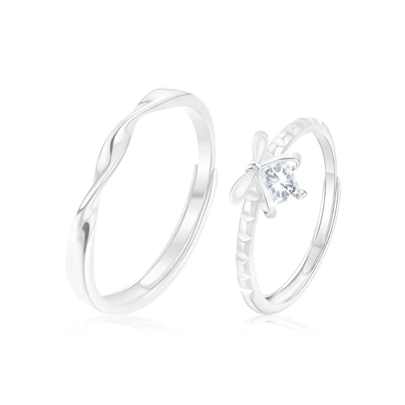 PRETTY DIARY S925 Silver Rings Unisex-0