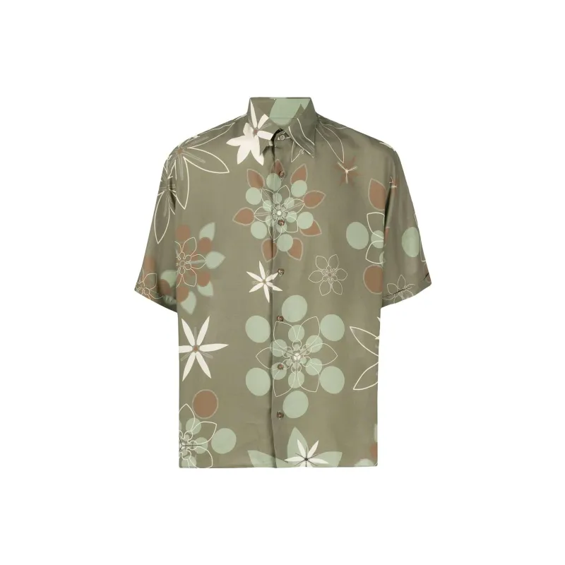 FENDI Shirts Men Green-0