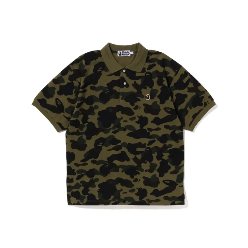 Bape 1st Camo Large Ape Head Polo-0