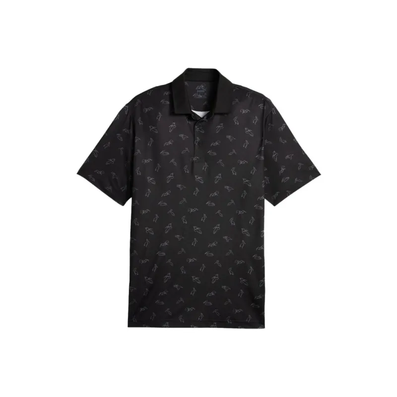 PUMA Golf Polo Shirts Men Black-0