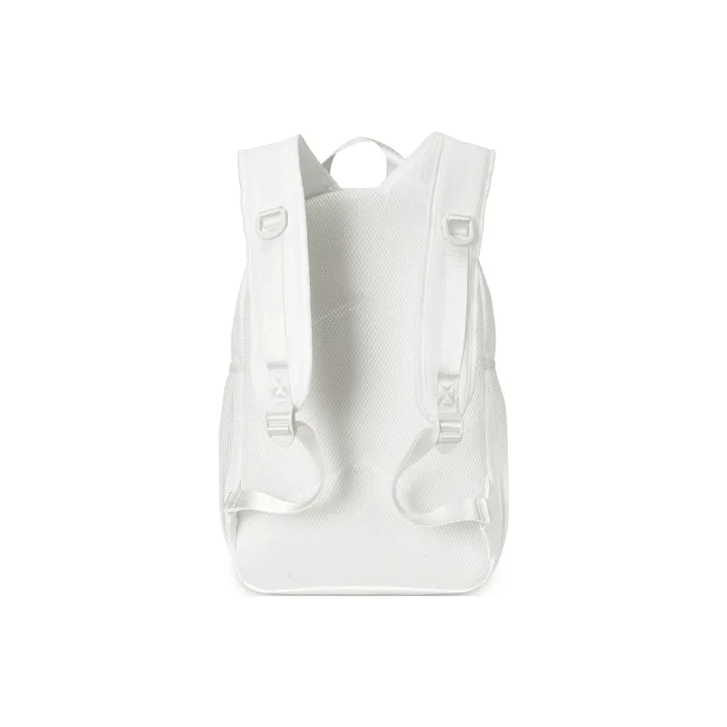 FINITE LOOP Eco-Friendly Fabric Backpack Unisex White Blue-26