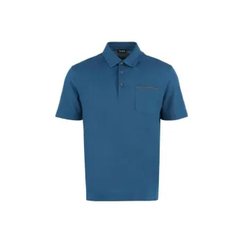 Zzegna Polo Shirts Men Dark Blue