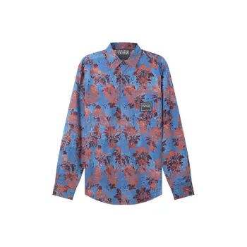 VERSACE JEANS COUTURE Shirts Men Blue