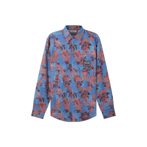 VERSACE JEANS COUTURE Shirts Men Blue