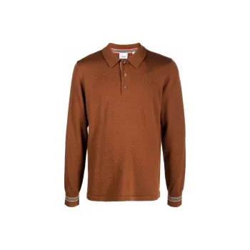 Burberry Polo Shirts Men Caramel