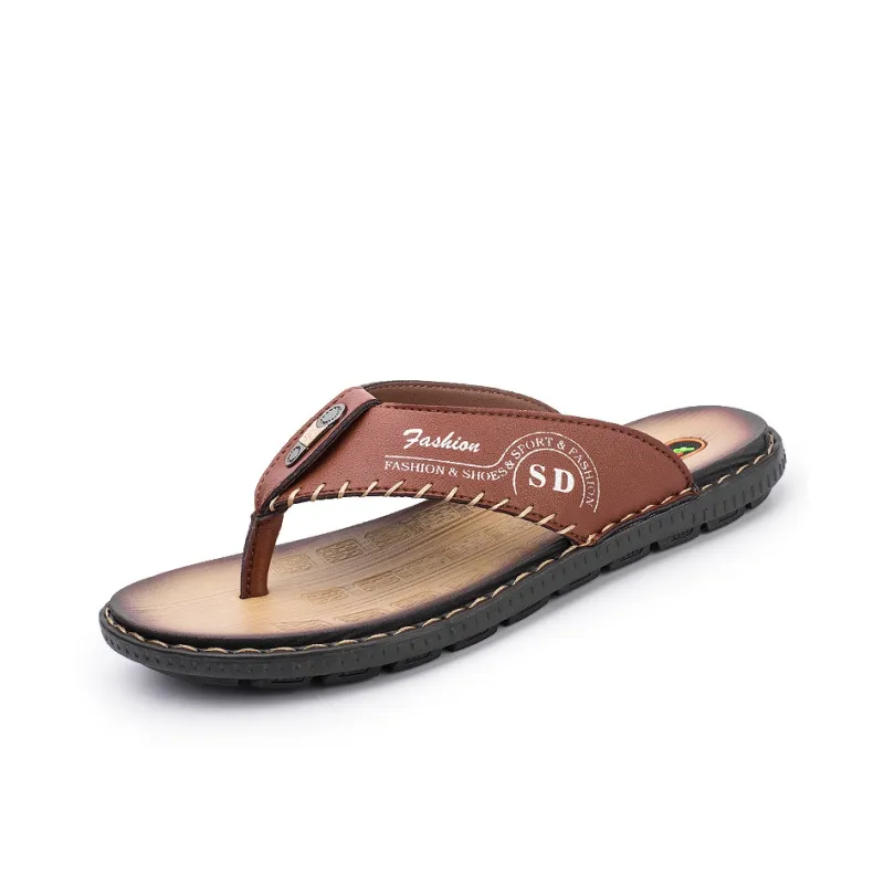 Shiozawa Stitching Abrasion Resistant Flip Flops Men's-9