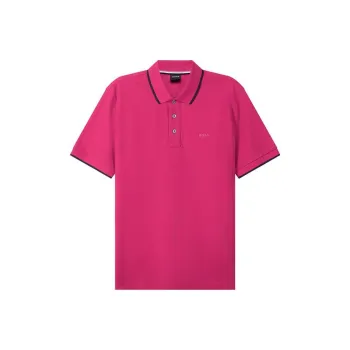 HUGO BOSS Polo Shirts Men Rose Red