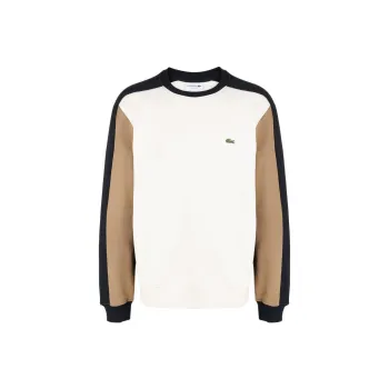 LACOSTE Colour block Stretch cotton Sweatshirt