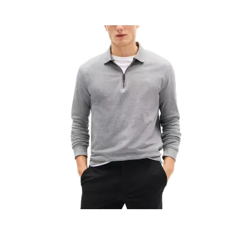 Tommy Hilfiger Polo Shirt Men's Light Gray