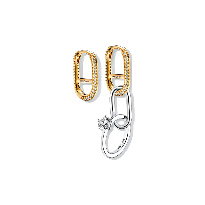 Pandora Earrings Unisex Gold/Silver-0