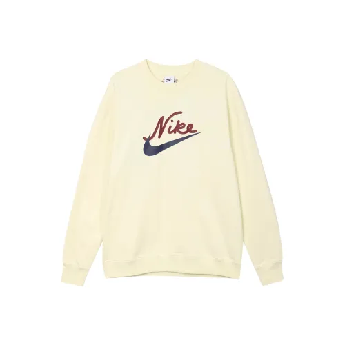 Nike Sweatshirts Men Beige Yellow