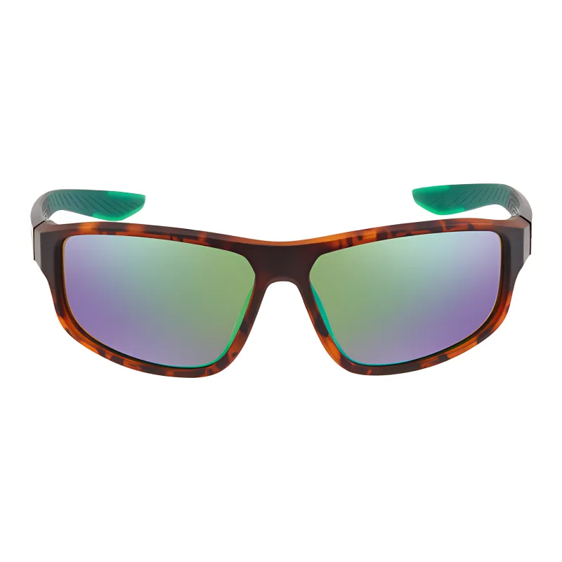 Nike Plastic Rectangular Sunglasses Men's Tortoiseshell-0