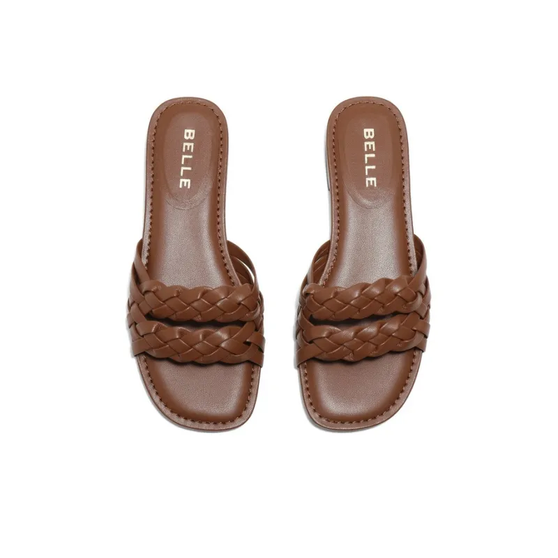 BELLE Rubber Sole Abrasion Resistant Quick Dry Slide Slippers Women's-6