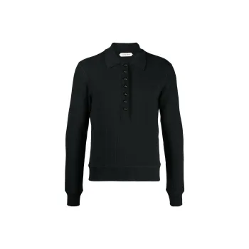 Namacheko Samira Ribbed-knit Polo Shirt