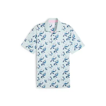 PUMA Polo Shirt Men's Turquoise