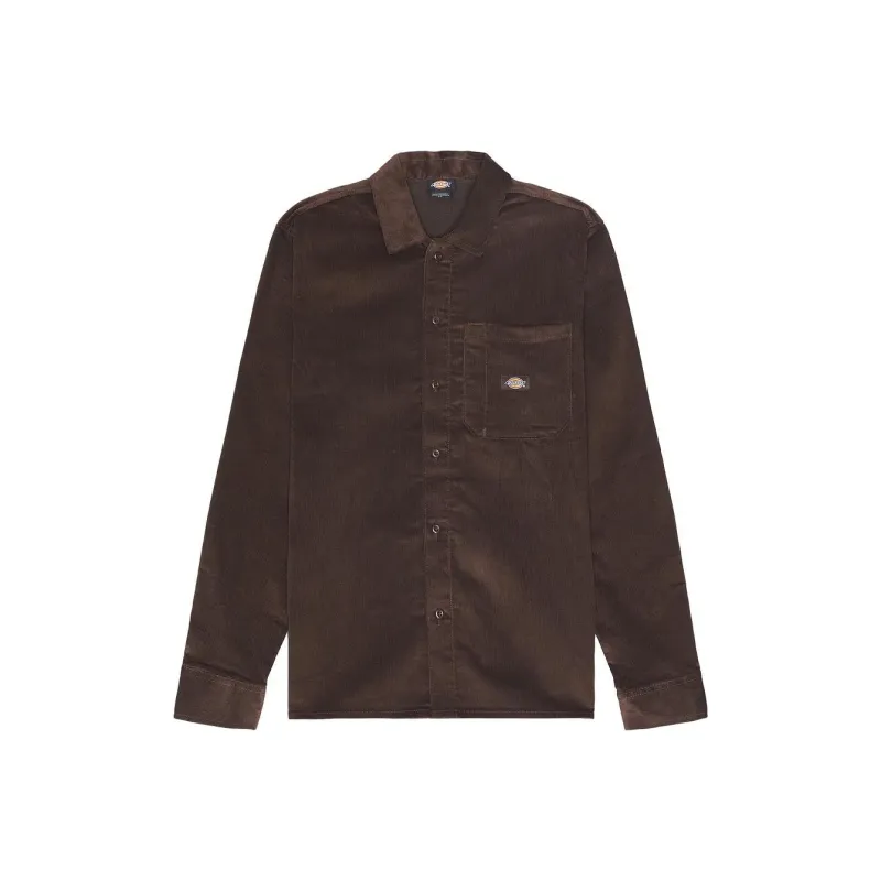 Dickies Shirt Men's Chocolate Brown-0