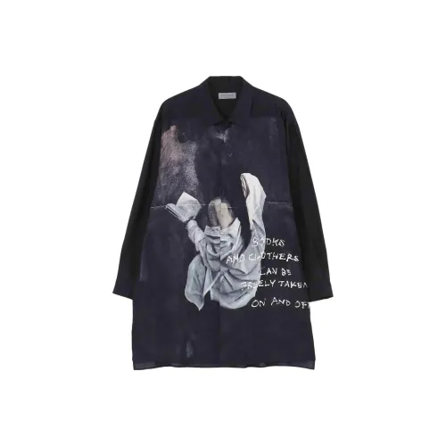 Yohji Yamamoto Graphic Printed Long Sleeved Shirt