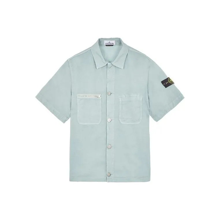 STONE ISLAND SS23 Shirt Men's Sky Blue-0