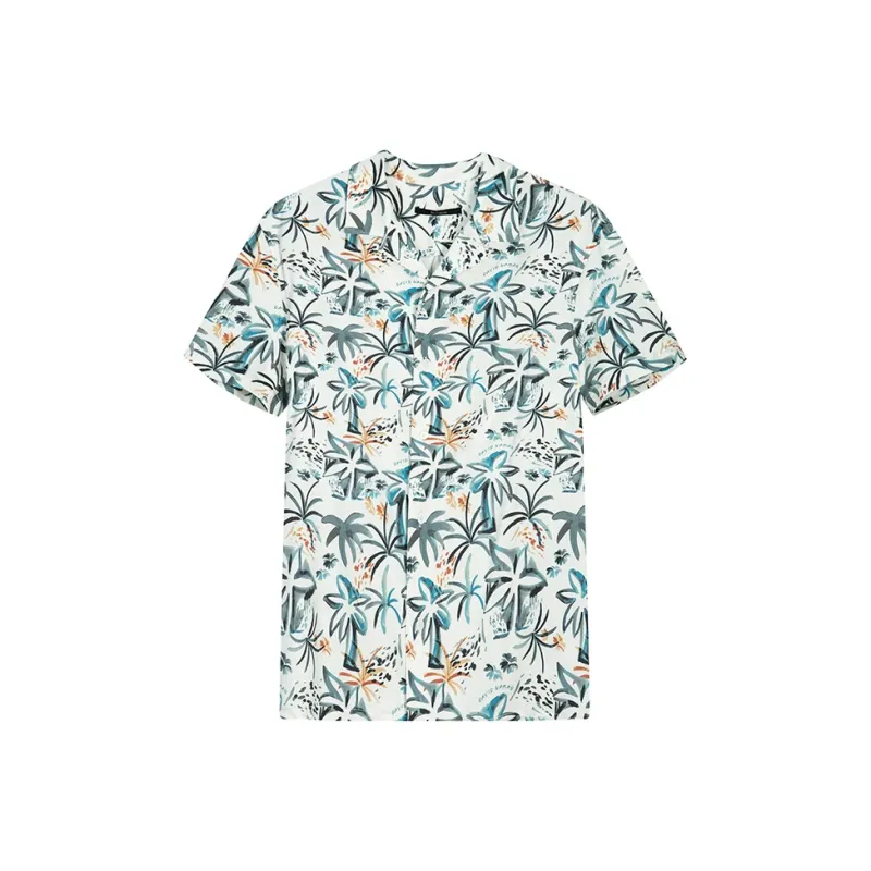 DAVID NAMAN Shirts Men Blue White-0