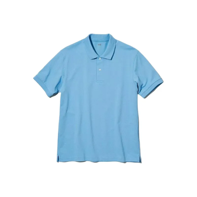 UNIQLO Polo Shirt Unisex Aqua Blue-0