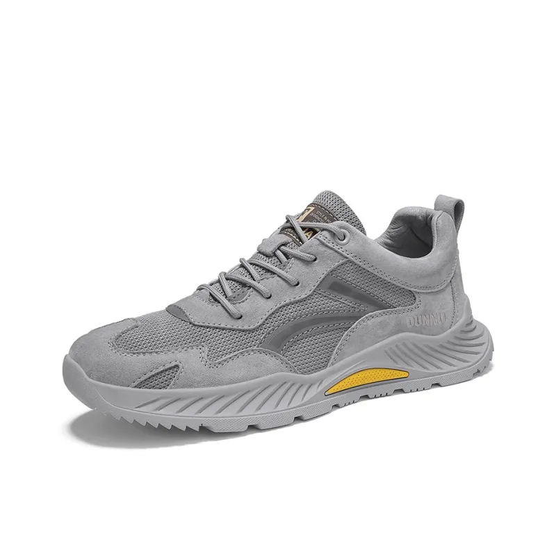 Dunnu Abrasion Resistant Cushioning Height Increasing Low Top Casual Shoes Men's-1