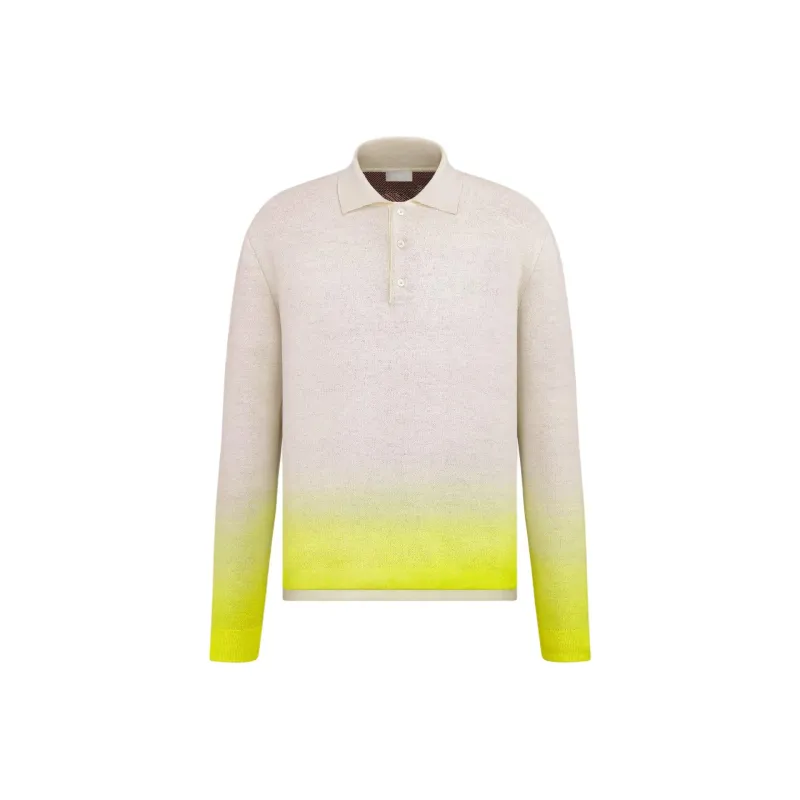 DIOR X Kaws Long Sleeved Polo Shirt-0