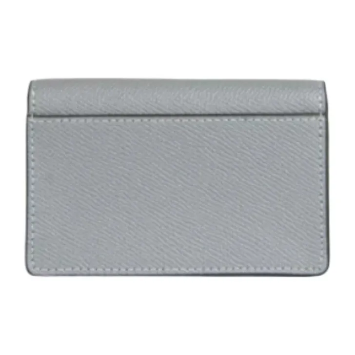 COACH Leather Coin Purses Wallets Women's Gray Blue-1
