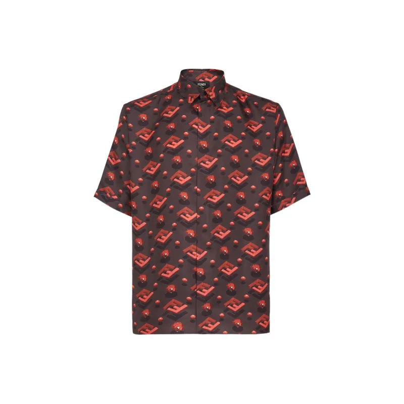 FENDI Ff Diamond Silk Shirt-0