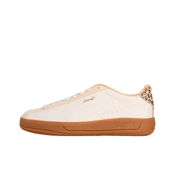PUMA Club Classica Leo Lightweight Low Top Skateboard Shoes Women's Warm White