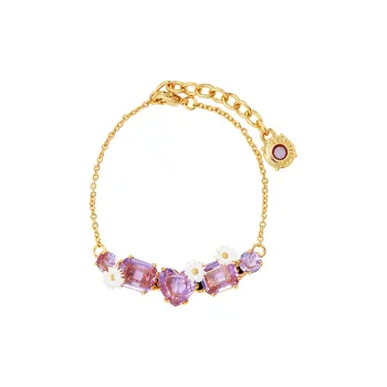 LES NEREIDES Gold Plated Bracelets Women's Purple
