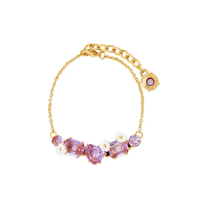 LES NEREIDES Gold Plated Bracelets Women's Purple-0