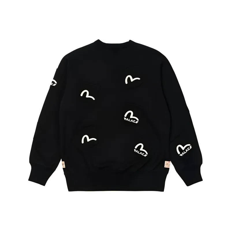 PALACE X Evisu Multi Pocket Crew-1