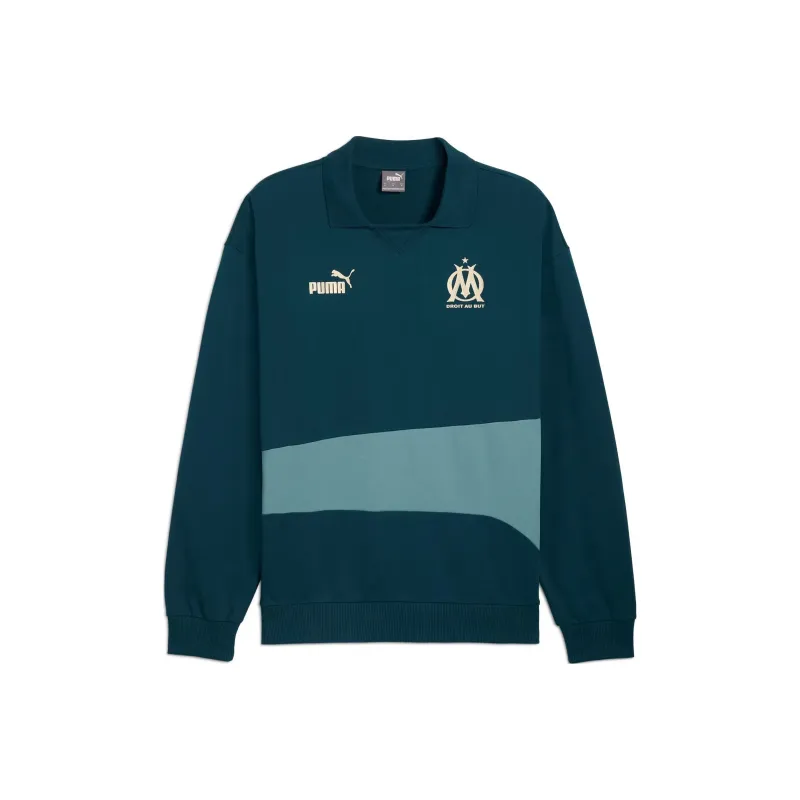 PUMA Olympique De MarseilleftblCULTURE+ SS24 Sweatshirt Men's Green-0