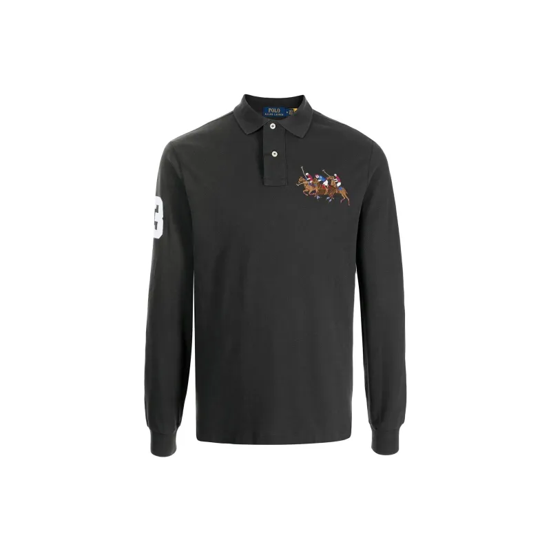 Polo Ralph Lauren Polo Shirts Men Gray-0