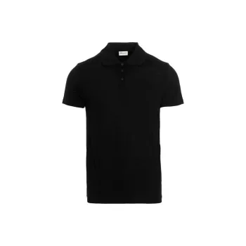SAINT LAURENT Polo Shirt Men's Black