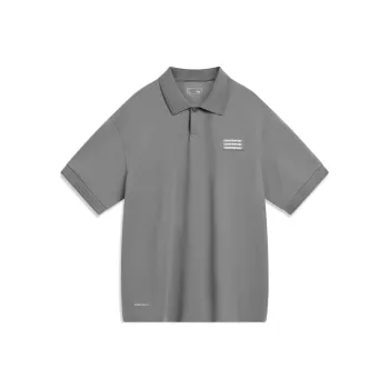 LINING CF Polo Shirts Unisex Lead Gray
