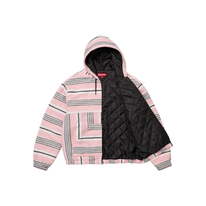 Supreme Woven Stripe Hooded Jacket-5