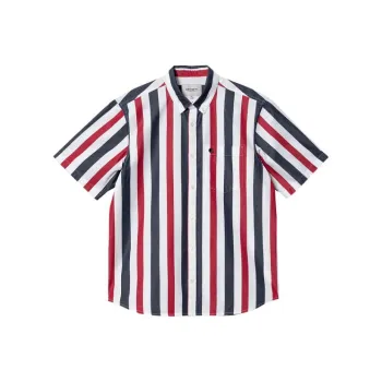 Carhartt WIP Carhartt WIP SS23 Shirts Men Red Blue Stripes