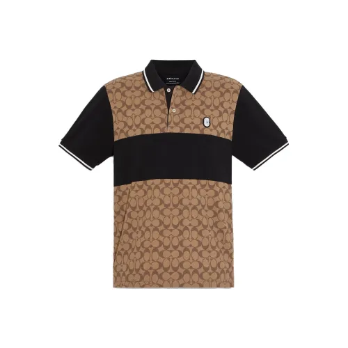 COACH Men Outlet Signature Polo Beige