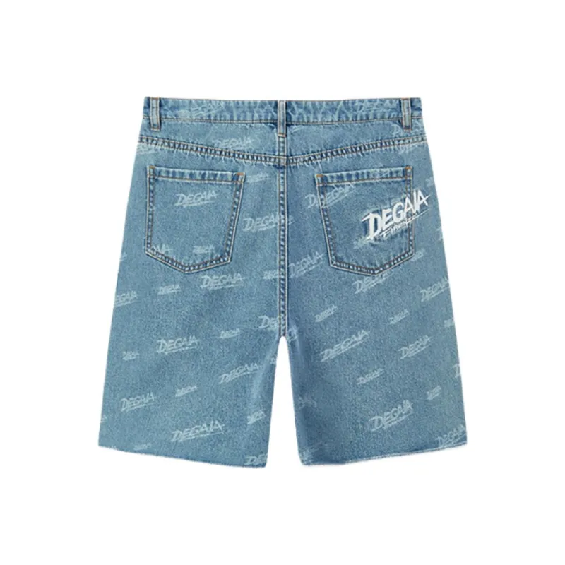 DEGAIA SS25 Denim Shorts Women's Light Denim Blue-1
