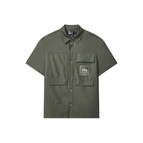 FILA Shirts Men Jin Stone Green