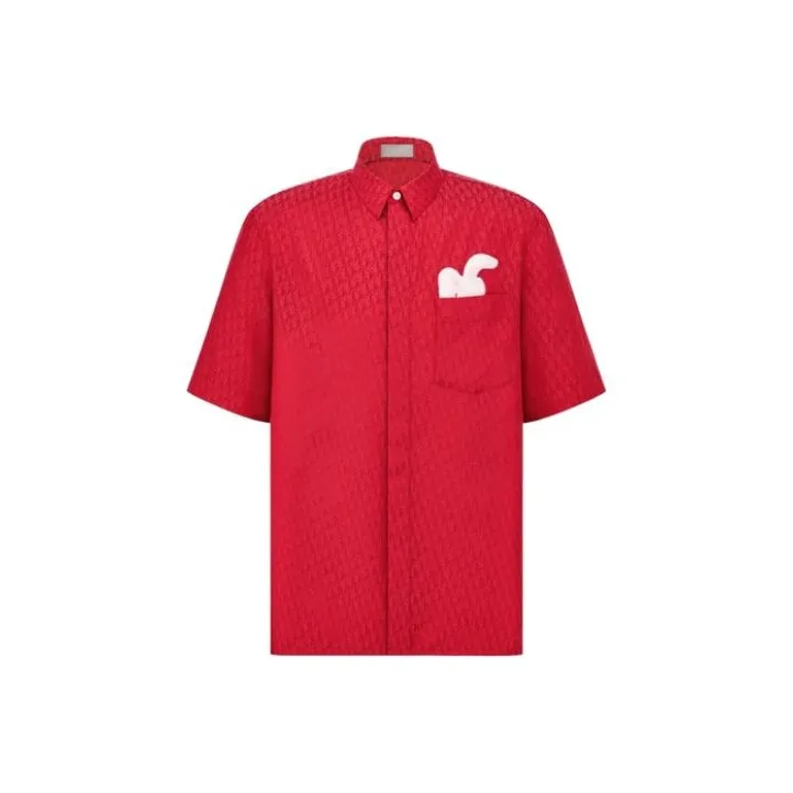DIOR Shirts Men Red-0