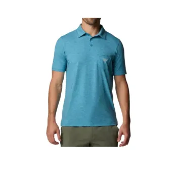 Columbia PFG Uncharted Polo Shirt Men's Blue