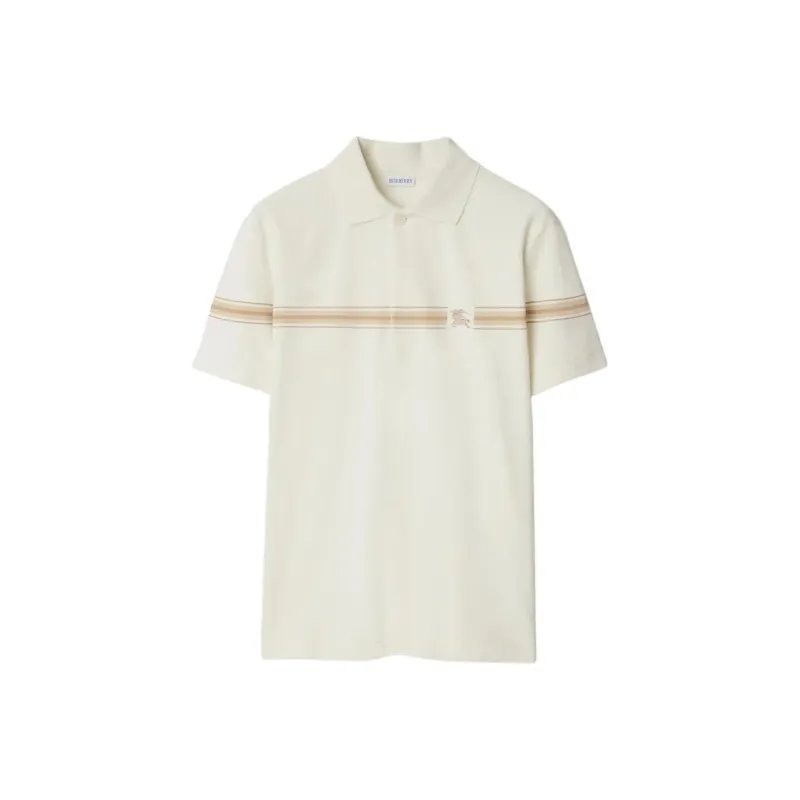 Burberry Ekd Embroidered Striped Polo Shirt-0