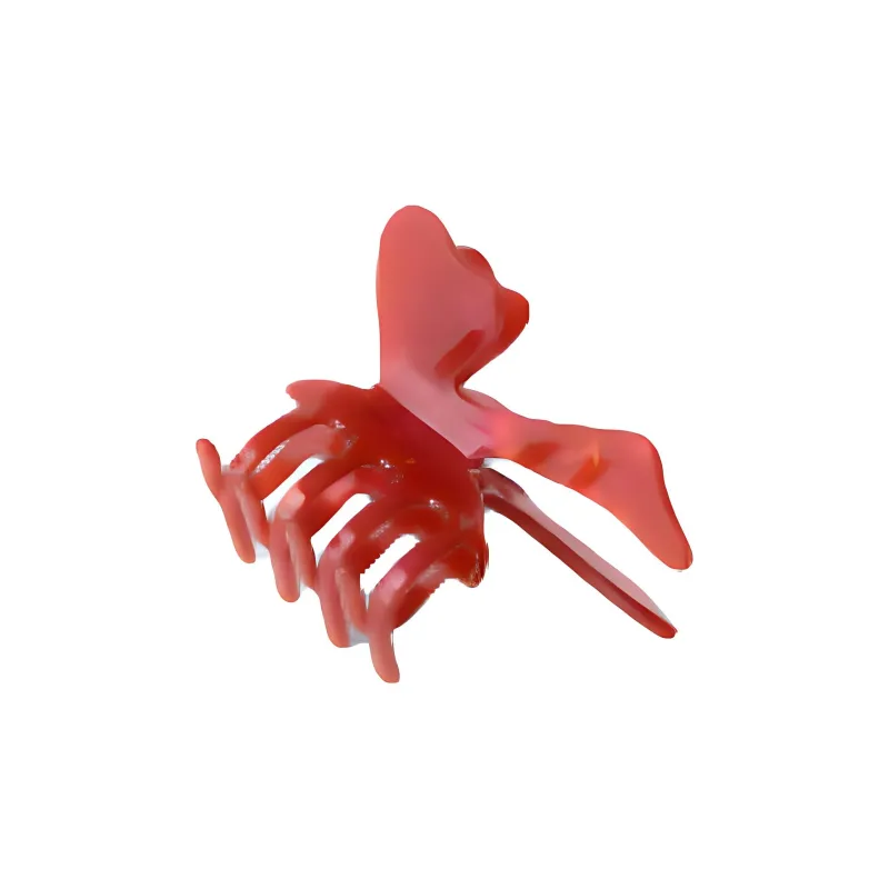 ZARA Acrylic Plastic Hair Clips Kids' Red-2