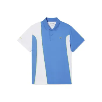LACOSTE Djokovic Collaboration Polo Shirts Men Blue, White, Multicolor 26F