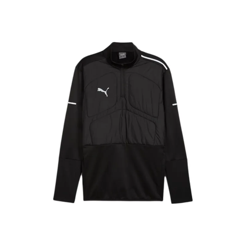 PUMA INDIVIDUAL WINTERIZEDQuarter Zip Sweatshirt Men's Puma Black-0